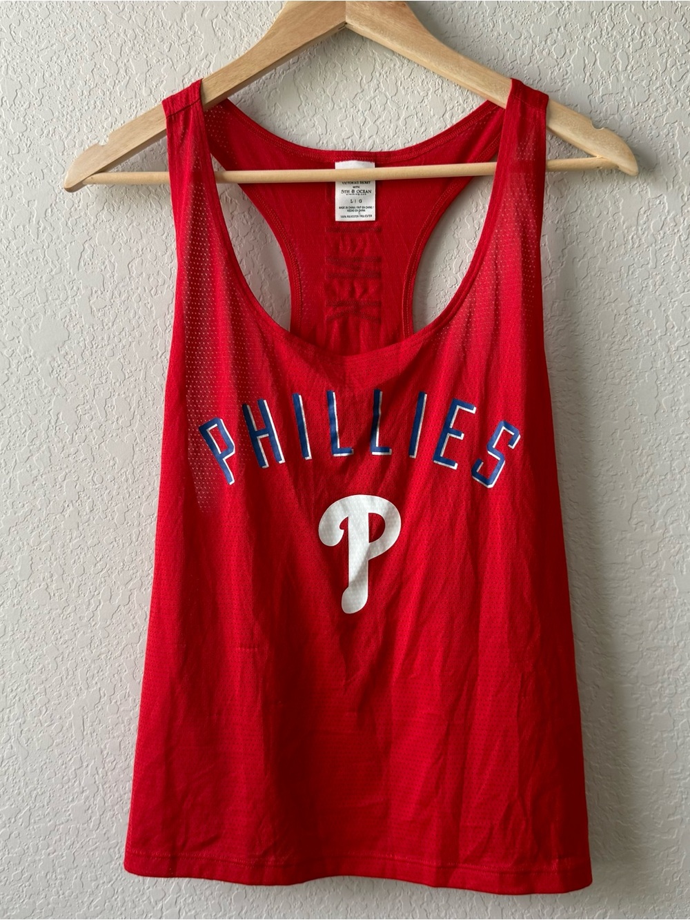PINK Victoria's Secret with 5th & Ocean Red Phillies Tank Top